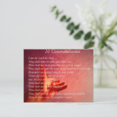 10 Briefkaart geboden (Staand voorkant)