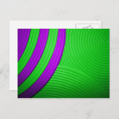 10 Carte postale verte & violette (Devant / Derrière)