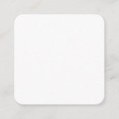 10 Cartes d'insertion de mariage 6,4 cm x 6,4 cm (Devant)