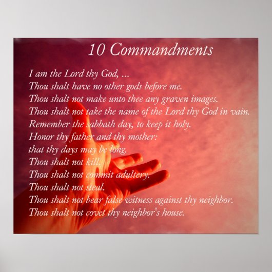 10 Comandes Poster (Voorkant)