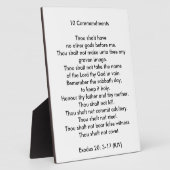 10 Commandements 8 x 10 Plaque photo Tabletop (Côté)