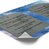 10 commandements dans les nuages Poster (Coin)