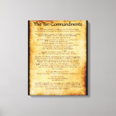 10 Commandements - Toile (Recto)