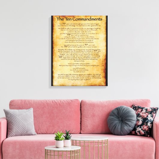 10 Commandements - Toile (Insitu(Salon))