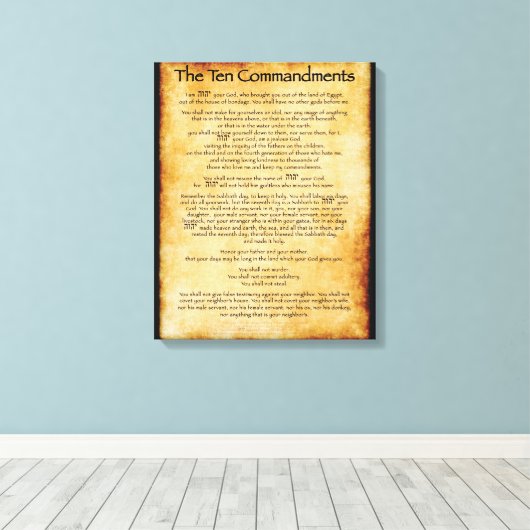 10 Commandements - Toile (Insitu (Plancher de Bois))
