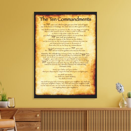 10 Commandements - Toile (Insitu(Salon))