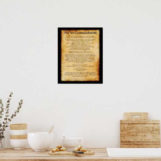 10 Commandments Poster 16 x 20 (Cuisine)