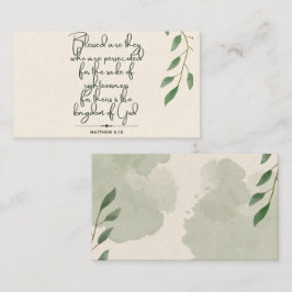 10 dagen met Bijbeltekstkaarten | Mattheüs 5:10 Contactkaartje