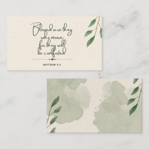 10 dagen van de Schrift Verse Kaarten Matteüs 5: Contactkaartje