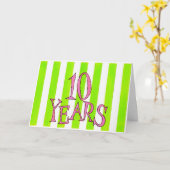 10 de Kaart jaar van de Verjaardag/van het (Gele Bloem)