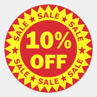 10% De Promo Stickers