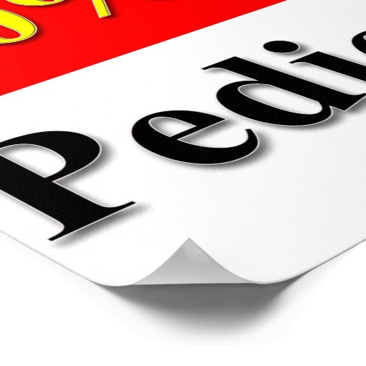 10% de réduction sur la pédicure Poster Matte (Coin)