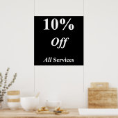 10% de réduction sur les services Poster Matte (Cuisine)
