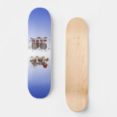 10 delige Drum Kit: 3D Model: Custom Skateboard (Voorkant)