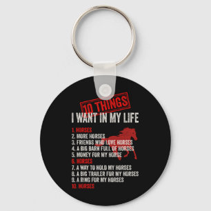 10 dingen die ik met paarden wil doen1 sleutelhanger