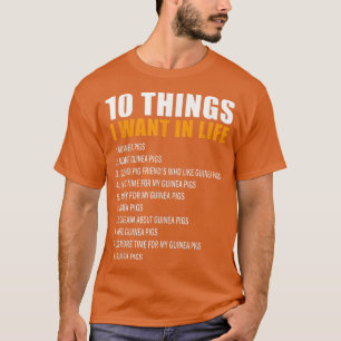 10 dingen die ik wil in het leven, parelhoenders, t-shirt