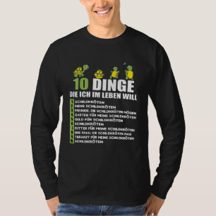 10 dingen die ik wil in Life Replica Tortoise T-shirt