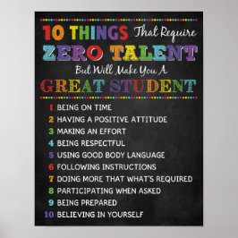 10 dingen om een geweldig Poster voor leslokaal vo