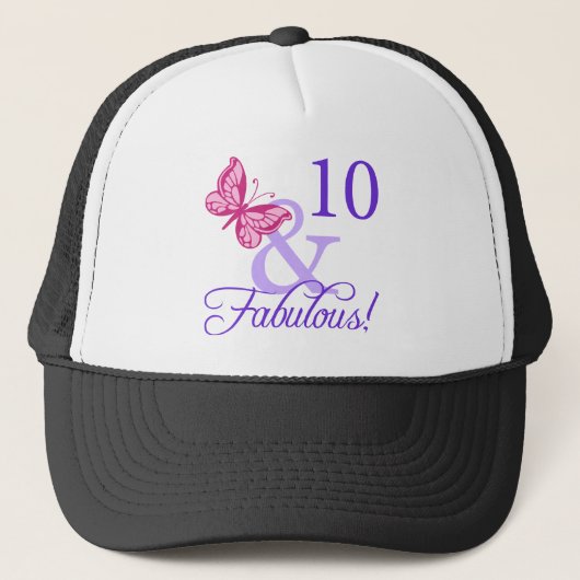 10 en feestdag trucker pet (Voorkant)