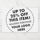 10 Étiquettes de contenants de nourriture 25% DE B (Étiquettes simples)