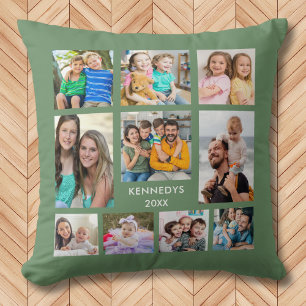 10 Familie Foto Collage Maak Je Eigen Groen Kussen