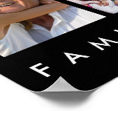 10 Foto Collage Familie Is Alles Zitat Zwart Poster (Hoek)