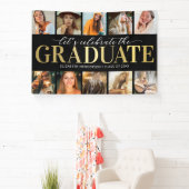 10 Foto Collage Modern Graduation Party Spandoek (Insitu)