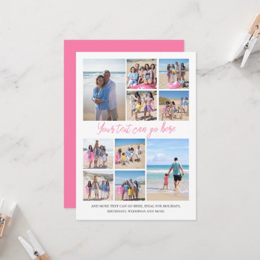 10 Foto kleurrijke sjabloon (Voorkant / Achterkant in situ)