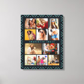 10 Foto Modern Geometric Stylish Name Canvas Afdruk (Voorkant)