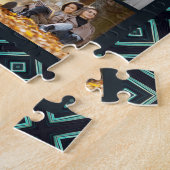 10 Foto Modern Geometric Stylish Name Legpuzzel (Zijkant)