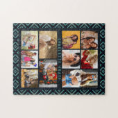 10 Foto Modern Geometric Stylish Name Legpuzzel (Horizontaal)