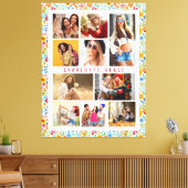 10 Foto Modern Trendy Floral Stylish Name Canvas Afdruk (Insitu (Woonkamer))