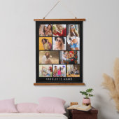 10 Foto Simple Modern Minimal Black Stylish Name Hangend Wandkleed (Slaapkamer)