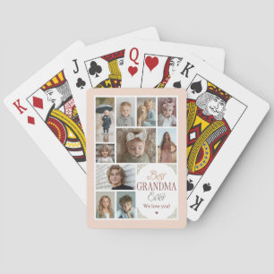 10 Fotocollage Beste oma ooit Pokerkaarten