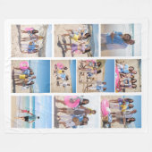 10 Fotocollage gepersonaliseerd Fleece Deken (Voorkant (Horizontaal))