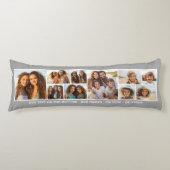 10 Fotocollageraster - Aangepaste tekst rond de on Lichaamskussen (Voorkant)