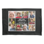 10 Fotorand met Tekstcentrum - zwart wit Kussensloop (Voorkant)