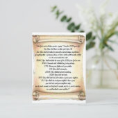 10 geboden briefkaart (Staand voorkant)