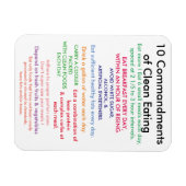 10 Geboden van Schoon Eten Magneet (Horizontaal)