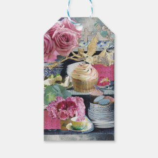 10 Gift Labels met Angel op Blue Cadeaulabel