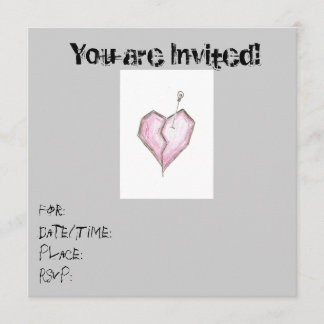 10 Hartschedel Invitaties Birthday/enige keren Kaart