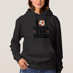 10 hele jaren 10e verjaardag voetbal verjaardag hoodie