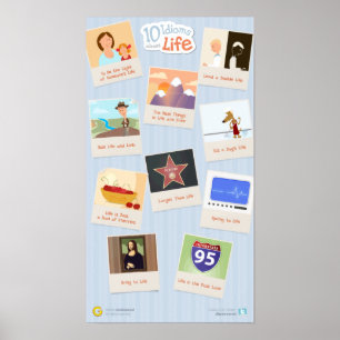 10 Idiomen over het leven Poster