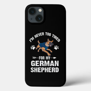 10 Ik ben nooit te moe voor mijn Duitse herder iPhone 13 Hoesje