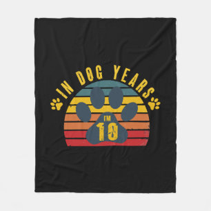 10 In Hondenjaren Fleece Deken