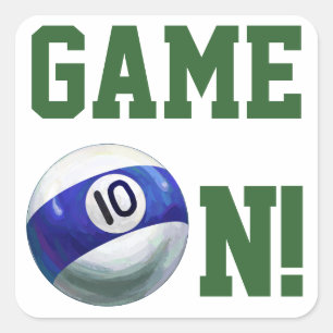 10 inch vierkante sticker