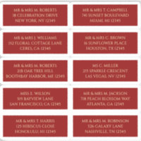10 Individuele gast Naam Adres Rood