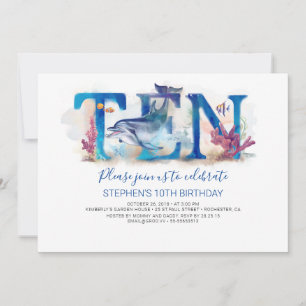 10 Invitation d'anniversaire dans le parc marin de