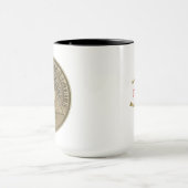 10 Jaar CUSTOM NAAM Sober Munt Jubileum Mok (Midden)