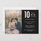 10 jaar en telt jubileum Personaliseer Kaart (Voorkant)